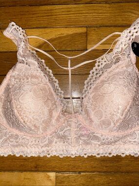 Luxe Intimates Lace Bralette with Strappy Front